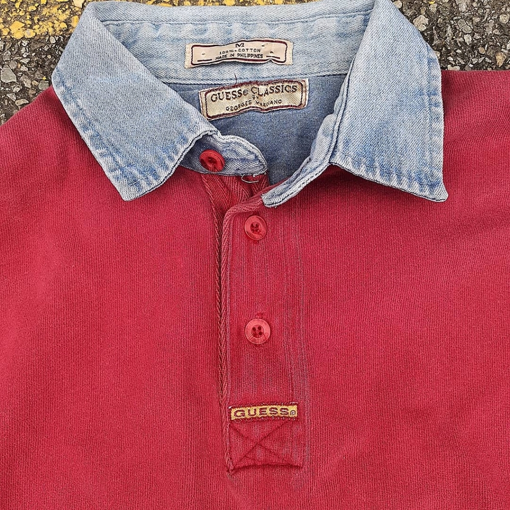Vintage Guess Rugby Denim Shirt